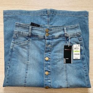Style & Co A-Line Mid Rise Denim Skirt Size 4P